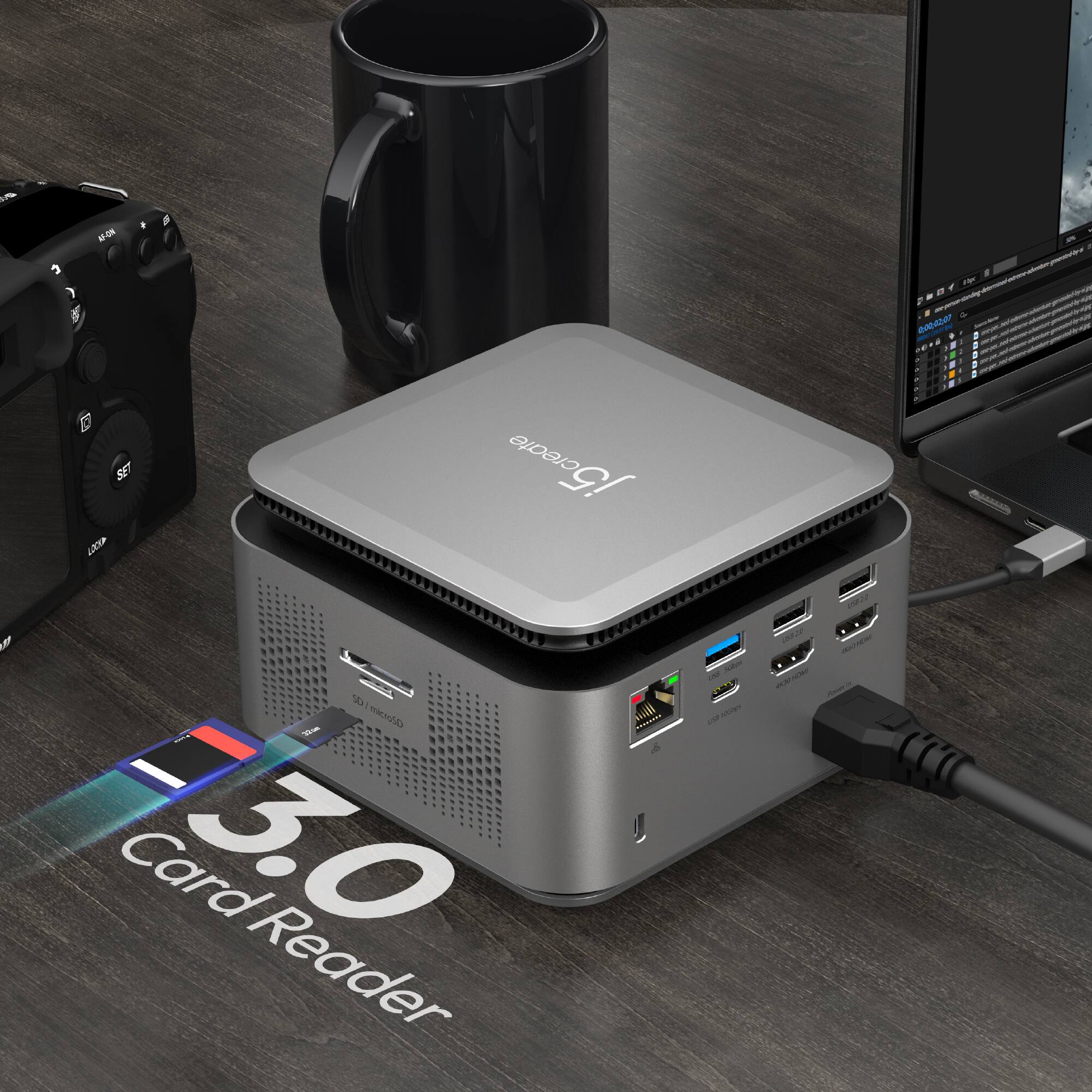 D-O enter a D SET GO j5create create M 13 rsn Card 3.0 Reader A R....... s -N I

3.0 Card Reader