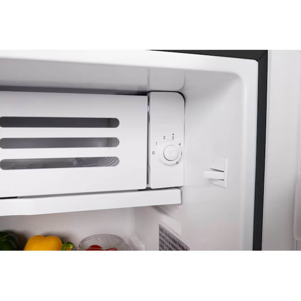 Alt View 2. Frigidaire - Frigidaire EFR397BLACK 3.2 Cu. Ft. Black Retro Compact Refrigerator with Side Bottle Opener - Black.