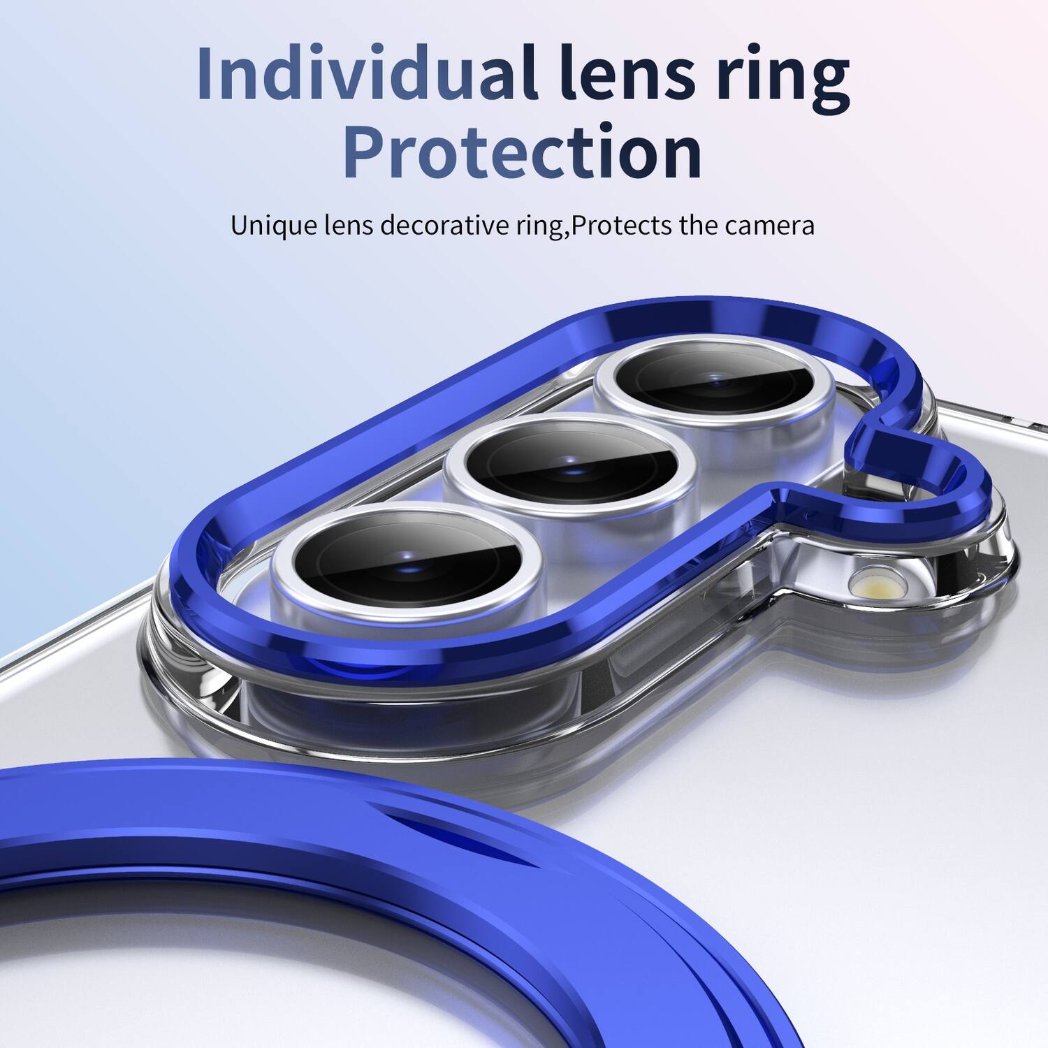 Individual lens ring Protection  
Unique lens decorative ring, Protects the camera