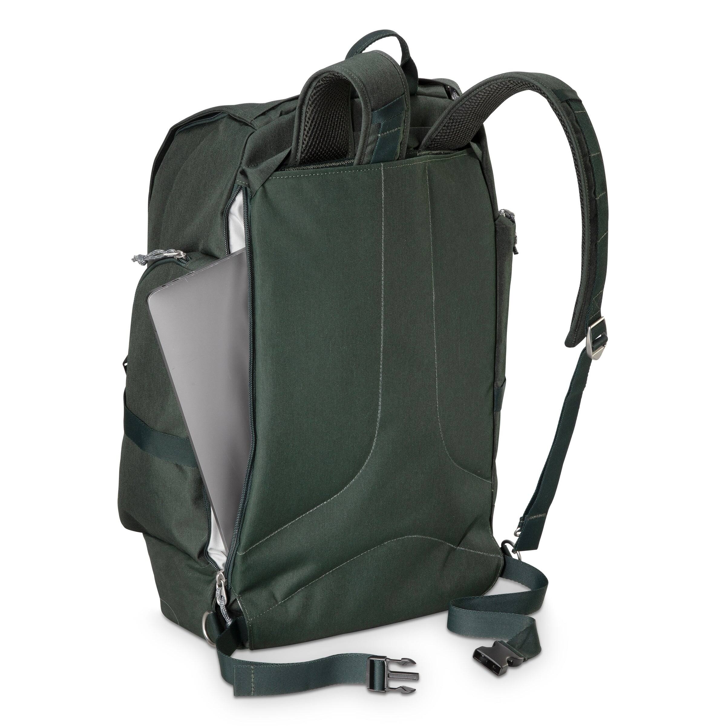 Back. Skyway - Rainier Softside 43L Weekender Backpack, Cascade Green - Cascade Green.