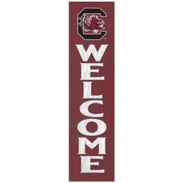 Jardine - South Carolina Gamecocks 12'' x 48'' Welcome Outdoor Leaner - Maroon