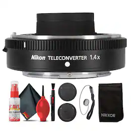 Nikon - Z Teleconverter TC-1.4x Z-Mount Lens 1.4x AF VR Bundle + Cleaning Kit