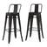 Angle. Simpli Home - Rayne 30 inch Metal Bar Stool (Set of 2) - Distressed Black.