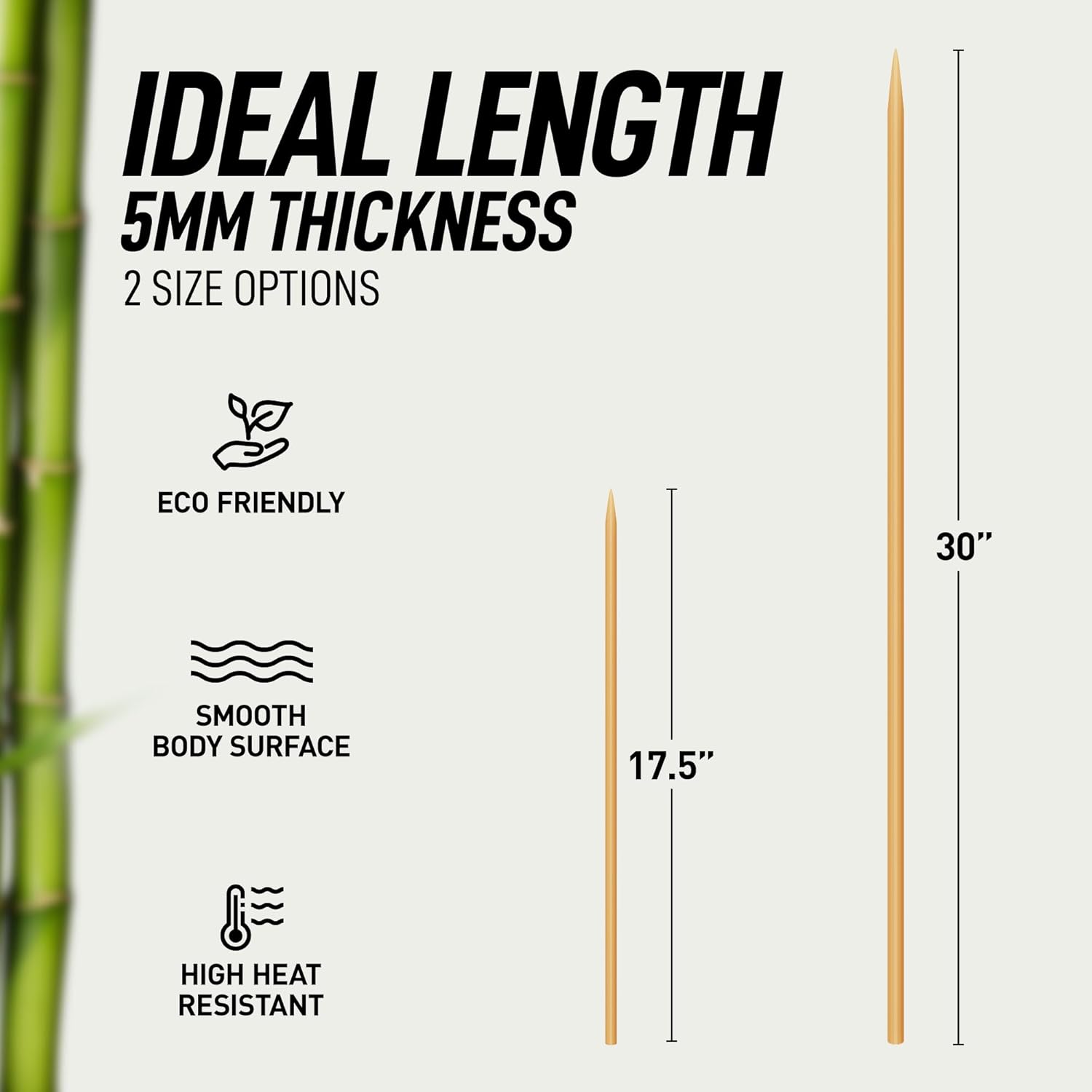 IDEAL LENGTH  
5MM THICKNESS  
2 SIZE OPTIONS  
ECO FRIENDLY  
SMOOTH BODY SURFACE  
HIGH HEAT RESISTANT  

30"  
17.5"