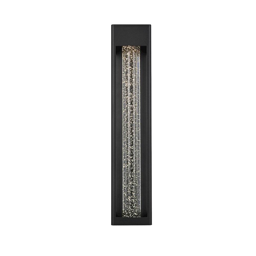 Back. Elegant Lighting - Amaris 27 inch LED Outdoor Wall sconce in Black - Black And Clear.