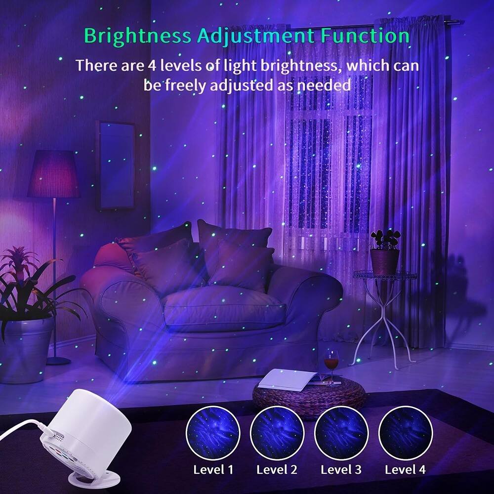 Brightness Adjustment Function  
There are 4 levels of light brightness, which can be freely adjusted as needed  
Level 1  
Level 2  
Level 3  
Level 4