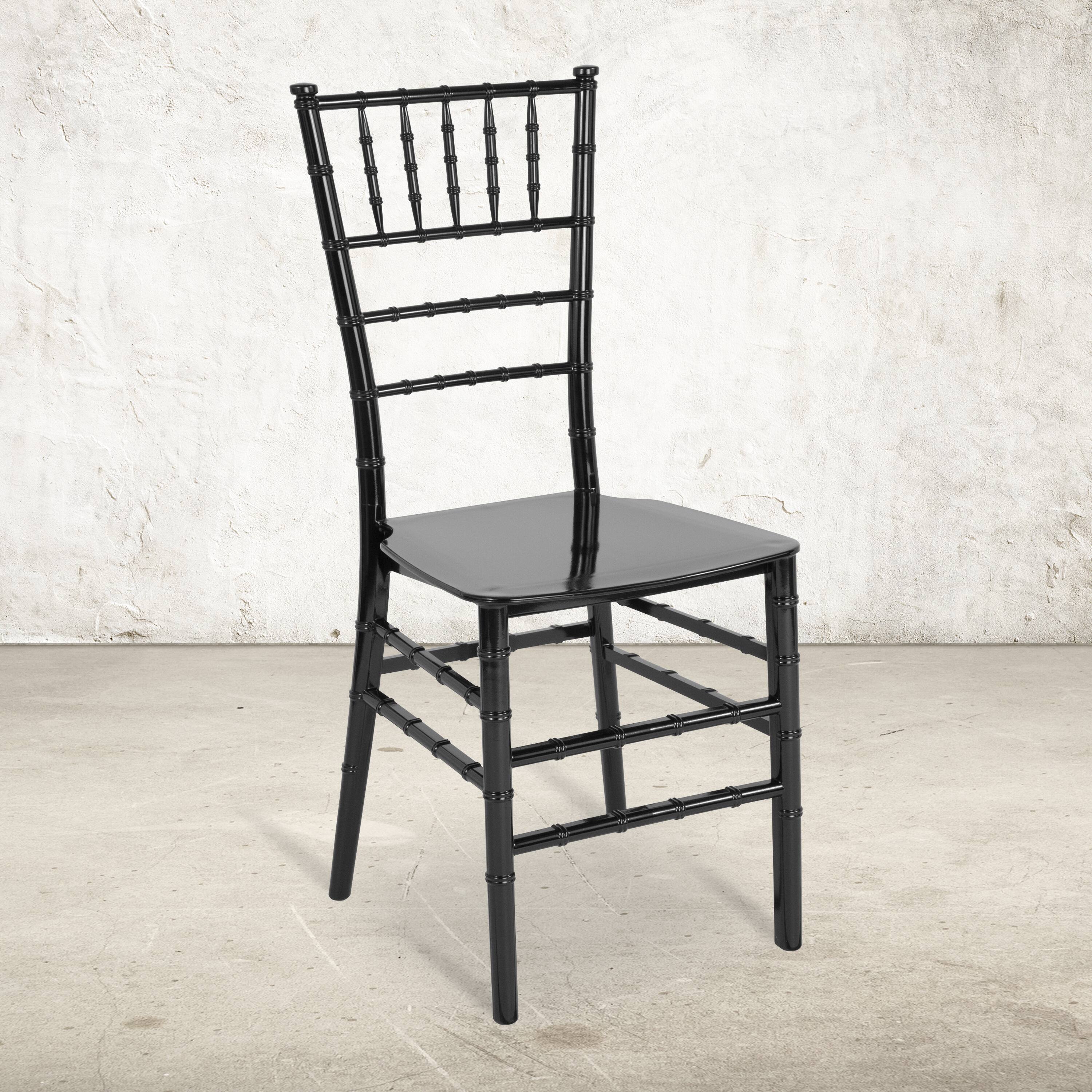 Alt View 1. Emma + Oliver - Resin Stacking Dining Chiavari Chair - Black.