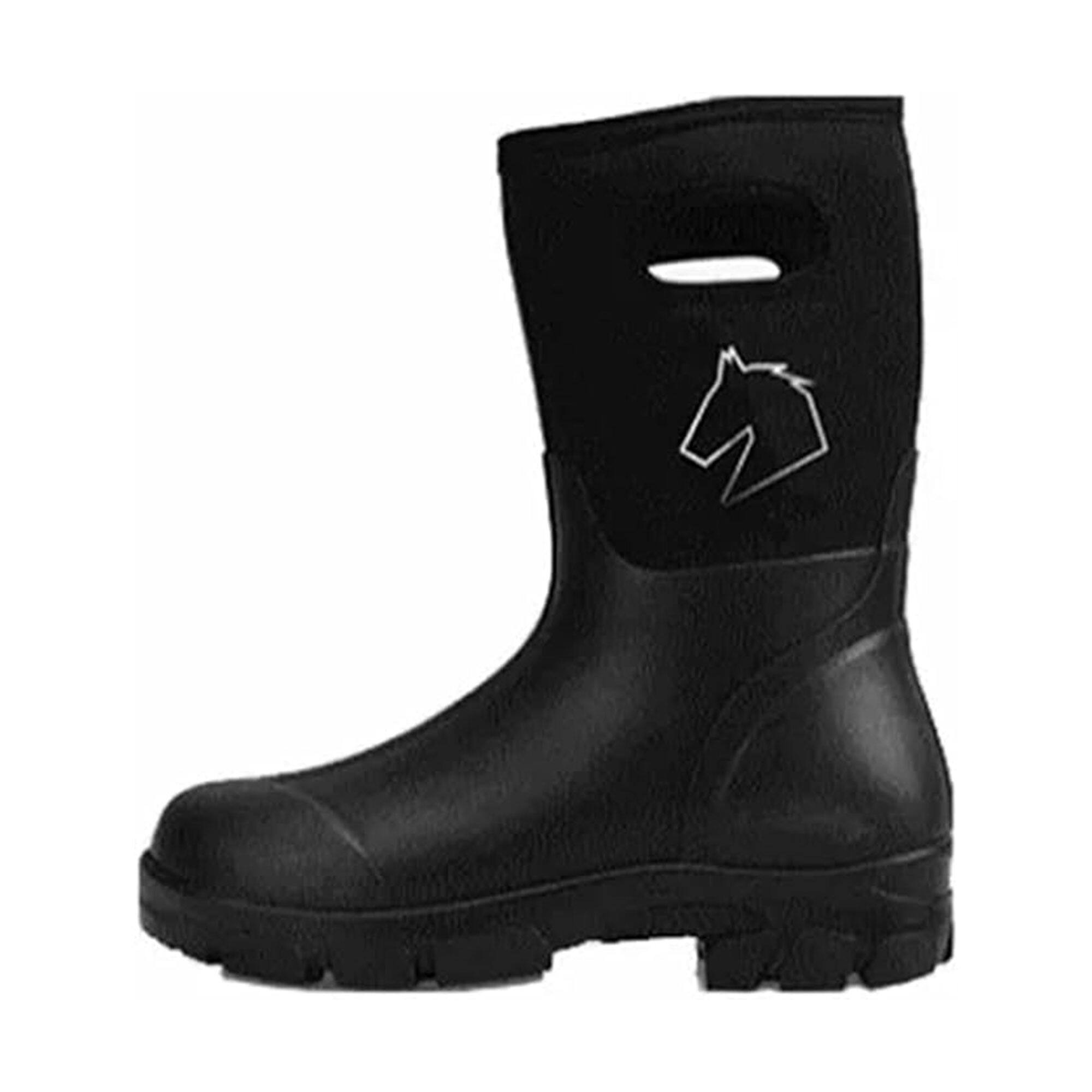 Front. Master Rancher - Master Rancher Heavy Duty Work Farm Boots Unisex Men's 10 Women's 12, Black - Black.