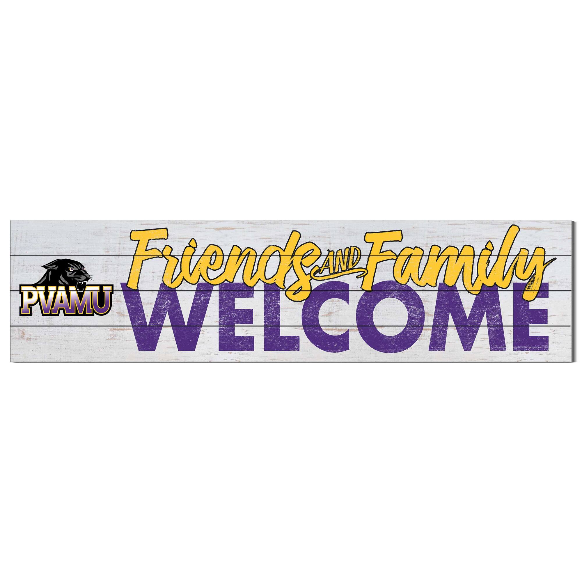 Prairie View A&M Panthers 10'' x 40'' Friends & Family Welcome Sign