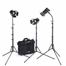 Bolaball - Boling BL-50C 50W Fresnel Bi-Color LED Lighting Kit with Light Stand, Professional LED Video Film Lighting Kit (2x Zoom