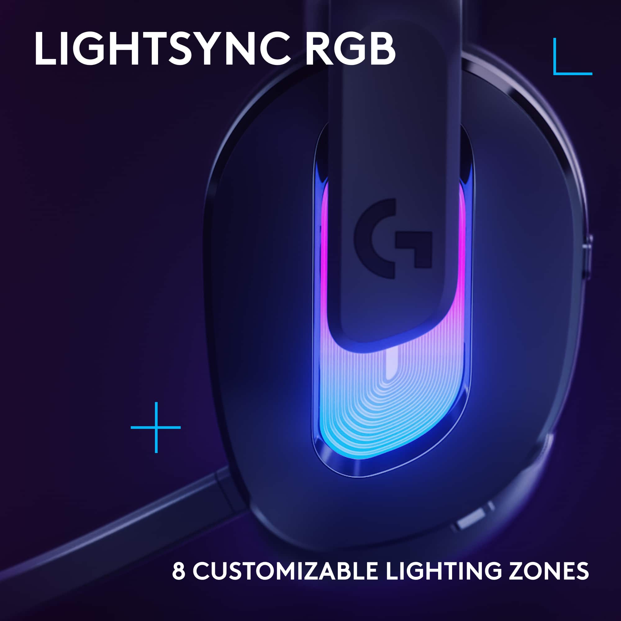 LIGHTSYNC RGB G + 8 CUSTOMIZABLE LIGHTING ZONES