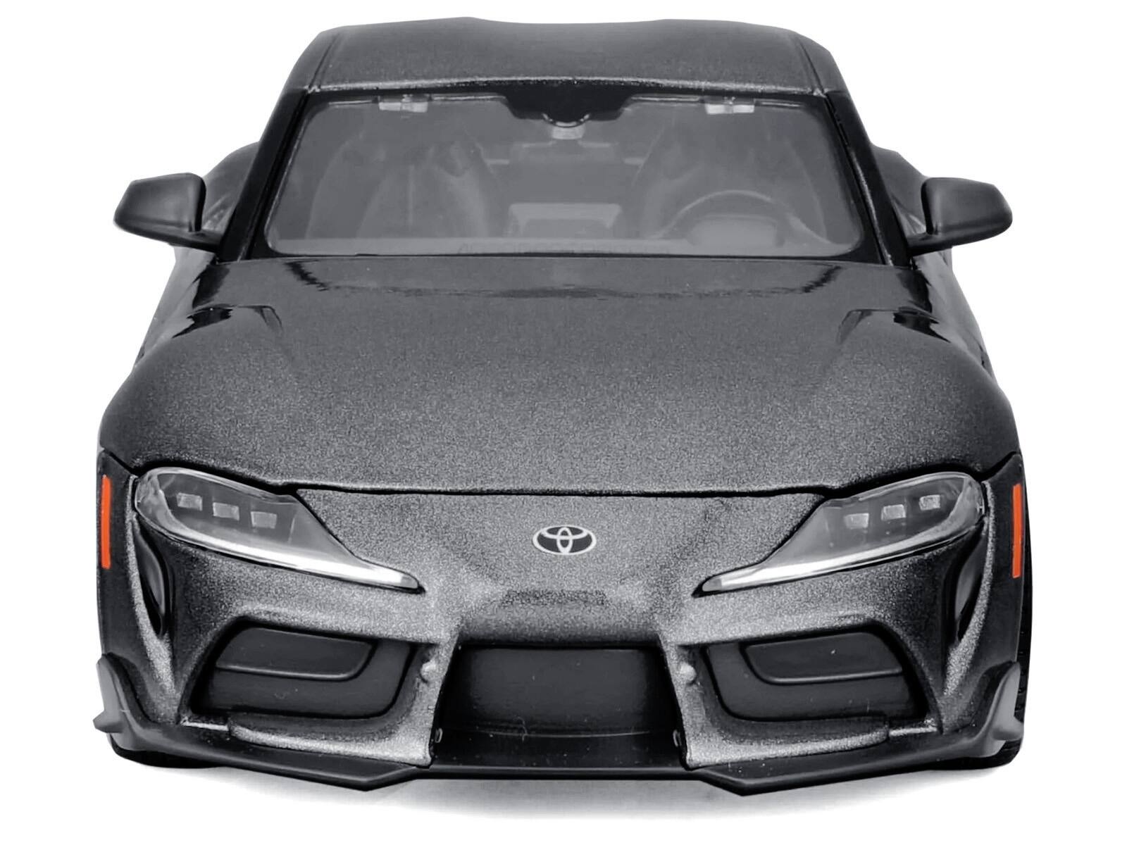 Alt View 4. Maisto - Toyota GR Supra Gray Metallic "Special Edition" Series 1/24 Diecast Model Car by Maisto.