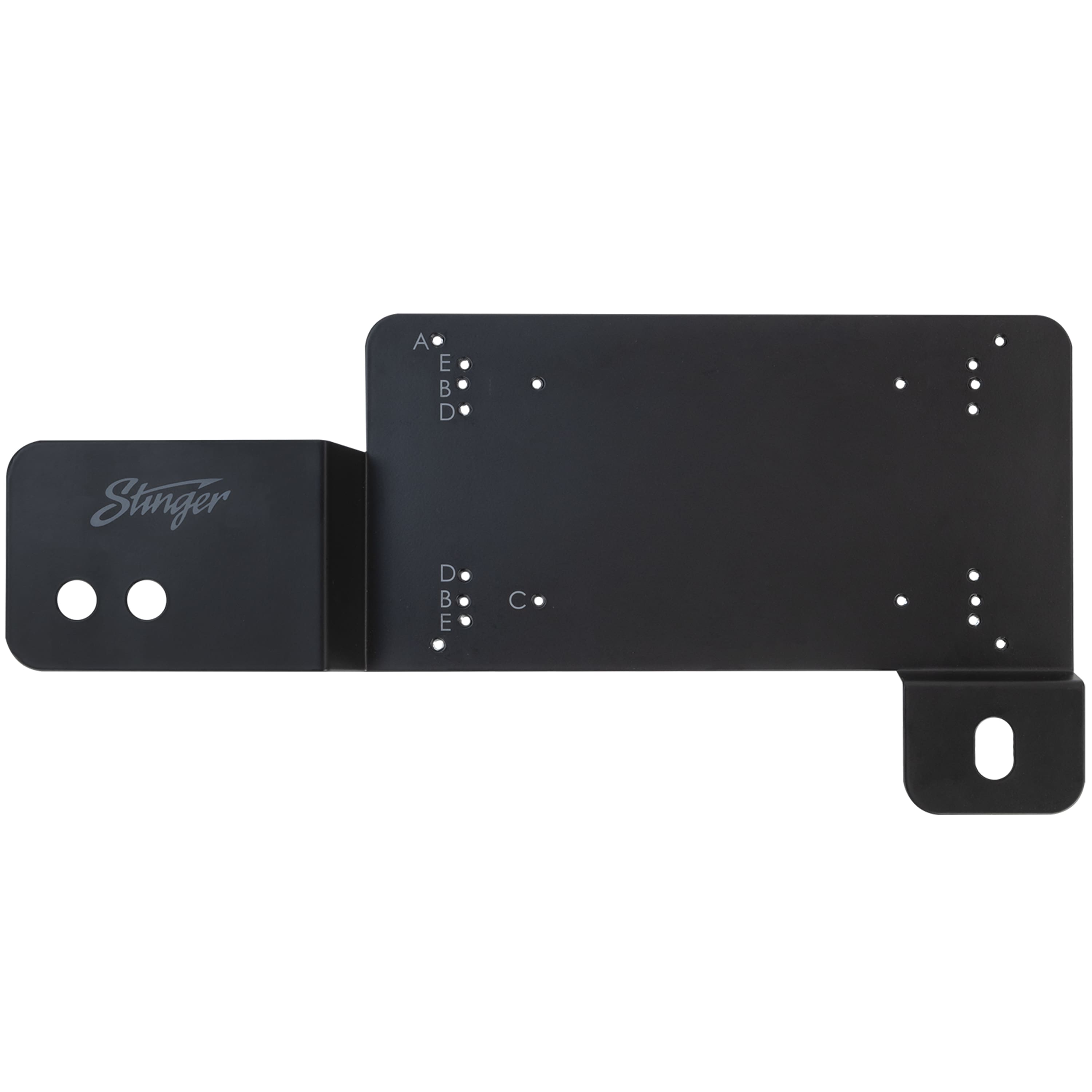 Stinger - Driver Side Under-Seat Amplifier Mounting Bracket for Select Ford Bronco Vehicles - Black - Front_Zoom