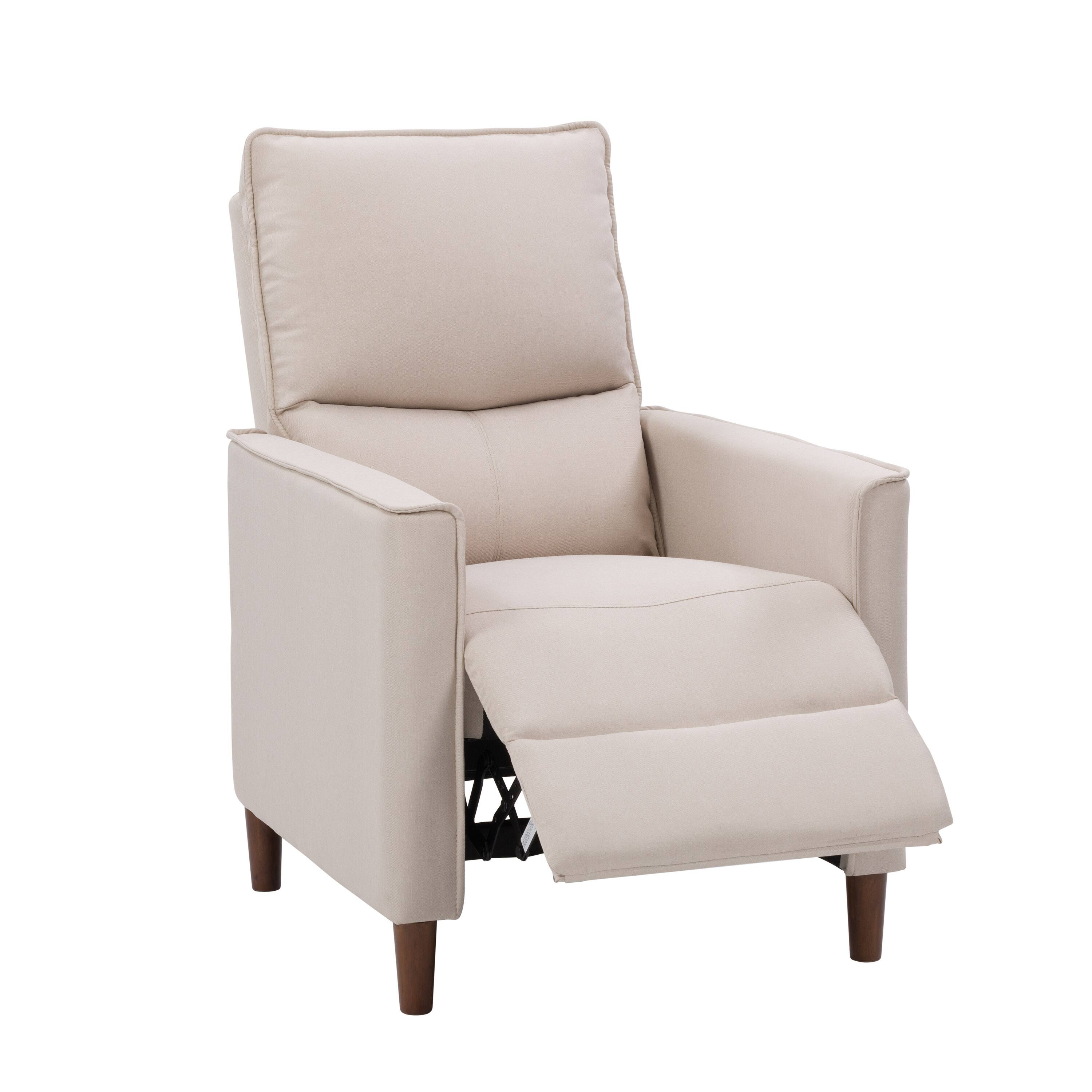 Alt View 11. CorLiving - Alder Manual Fabric Recliner - Beige.