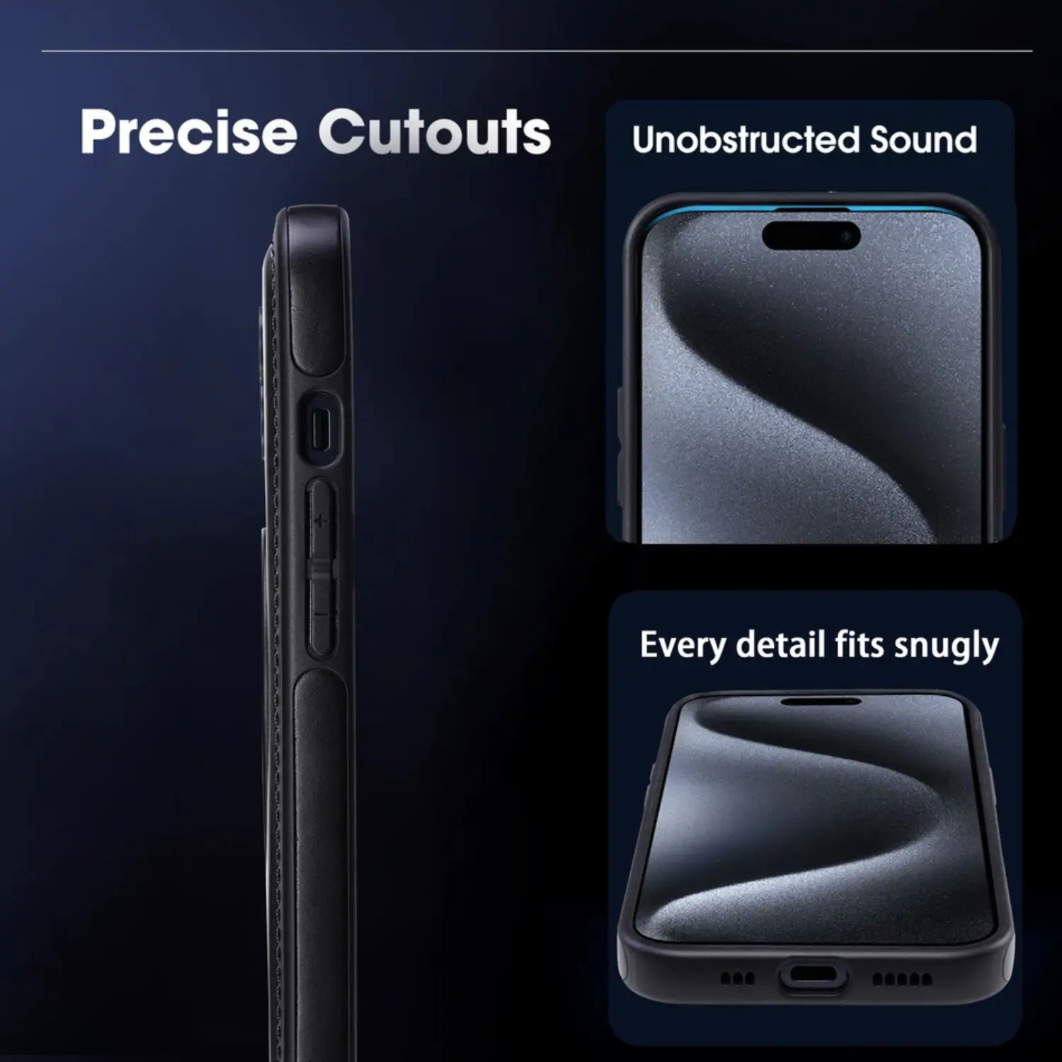 Precise Cutouts  
Unobstructed Sound  
Every detail fits snugly