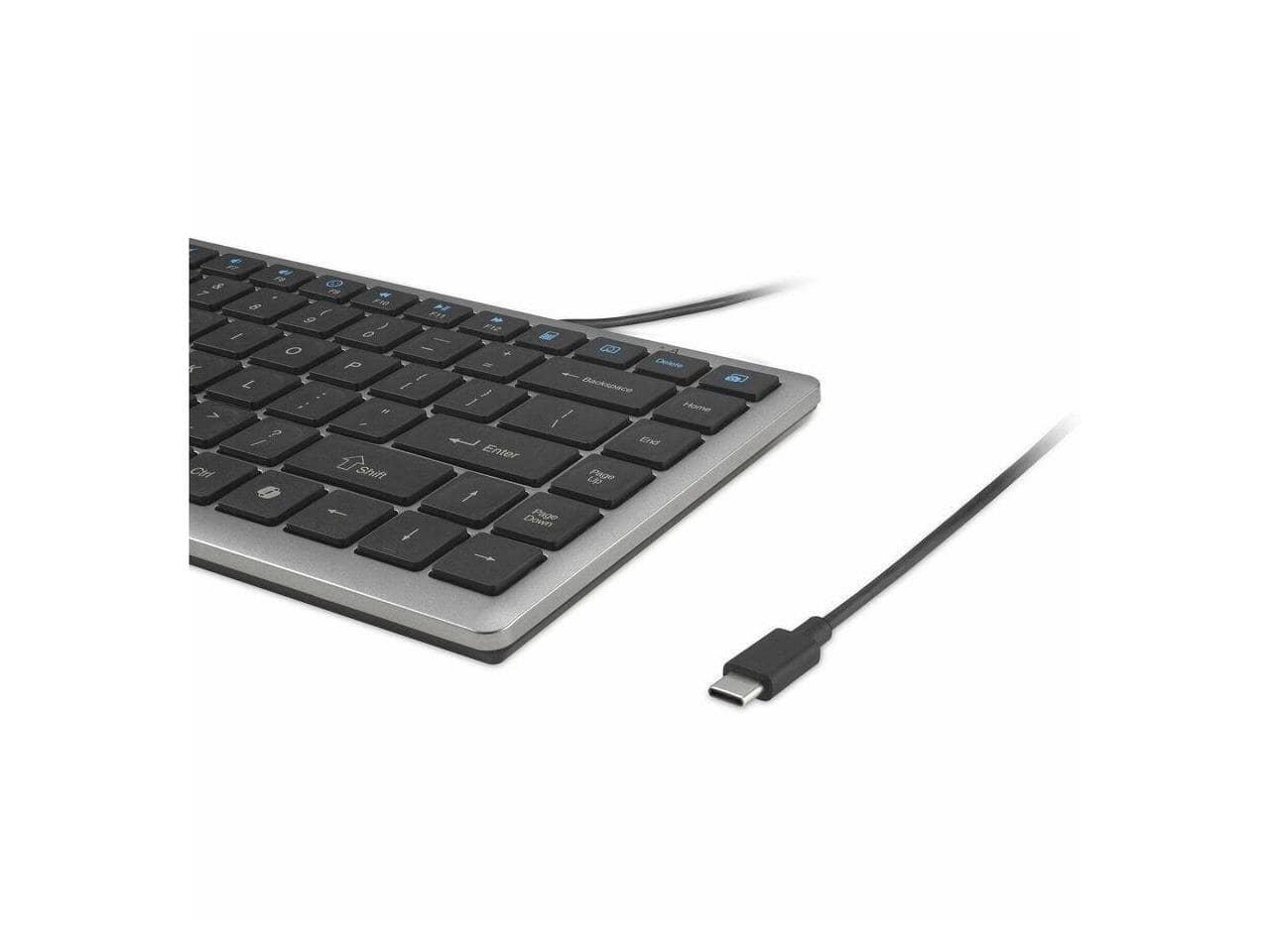Kensington KB415 EQ Compact Wired Keyboard, USB C, 86 Quiet
