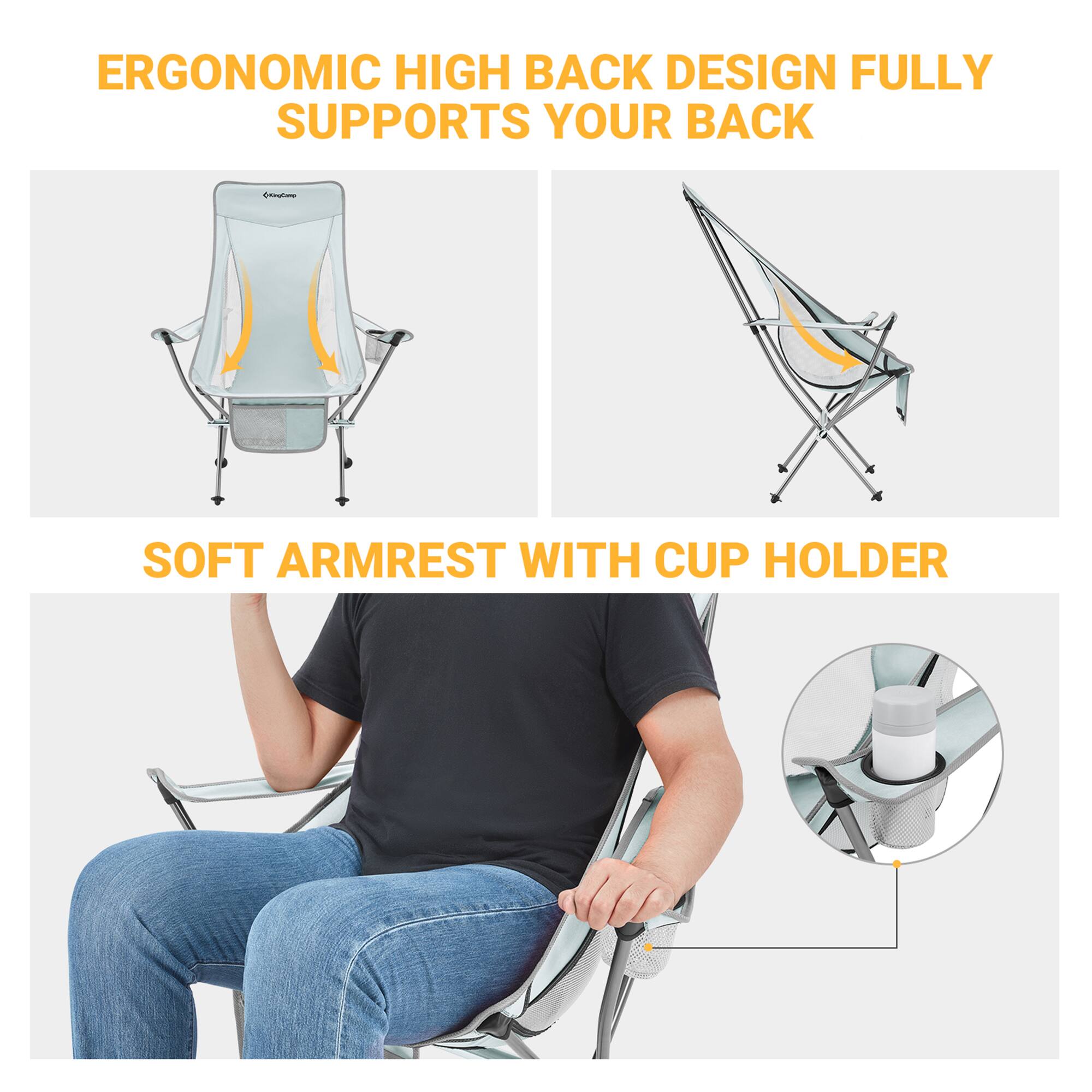 ERGONOMIC HIGH BACK DESIGN FULLY SUPPORTS YOUR BACK

SOFT ARMREST WITH CUP HOLDER