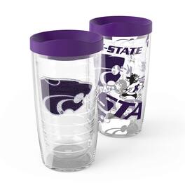 Tervis - Kansas State Wildcats 2-Pack 16oz. Competitor & Emblem Tumbler Set - Multicolor