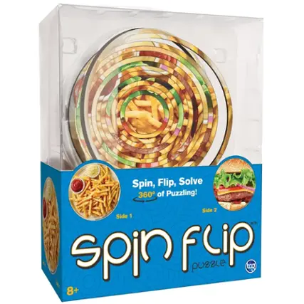 Spin Flip Puzzle: Solve 360 of Puzzling! Side 1 & Side 2 (8+).