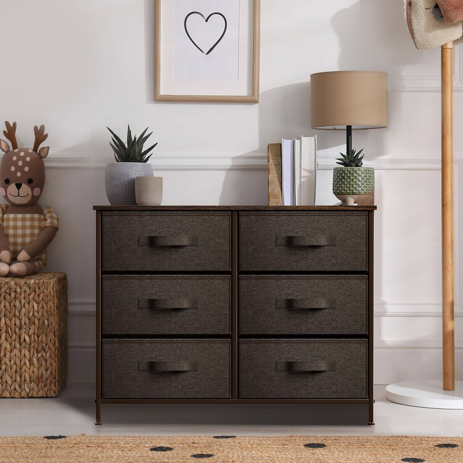 Sorbus Dresser with 6 Drawers, Furniture Storage Tower Unit for Bedroom ...