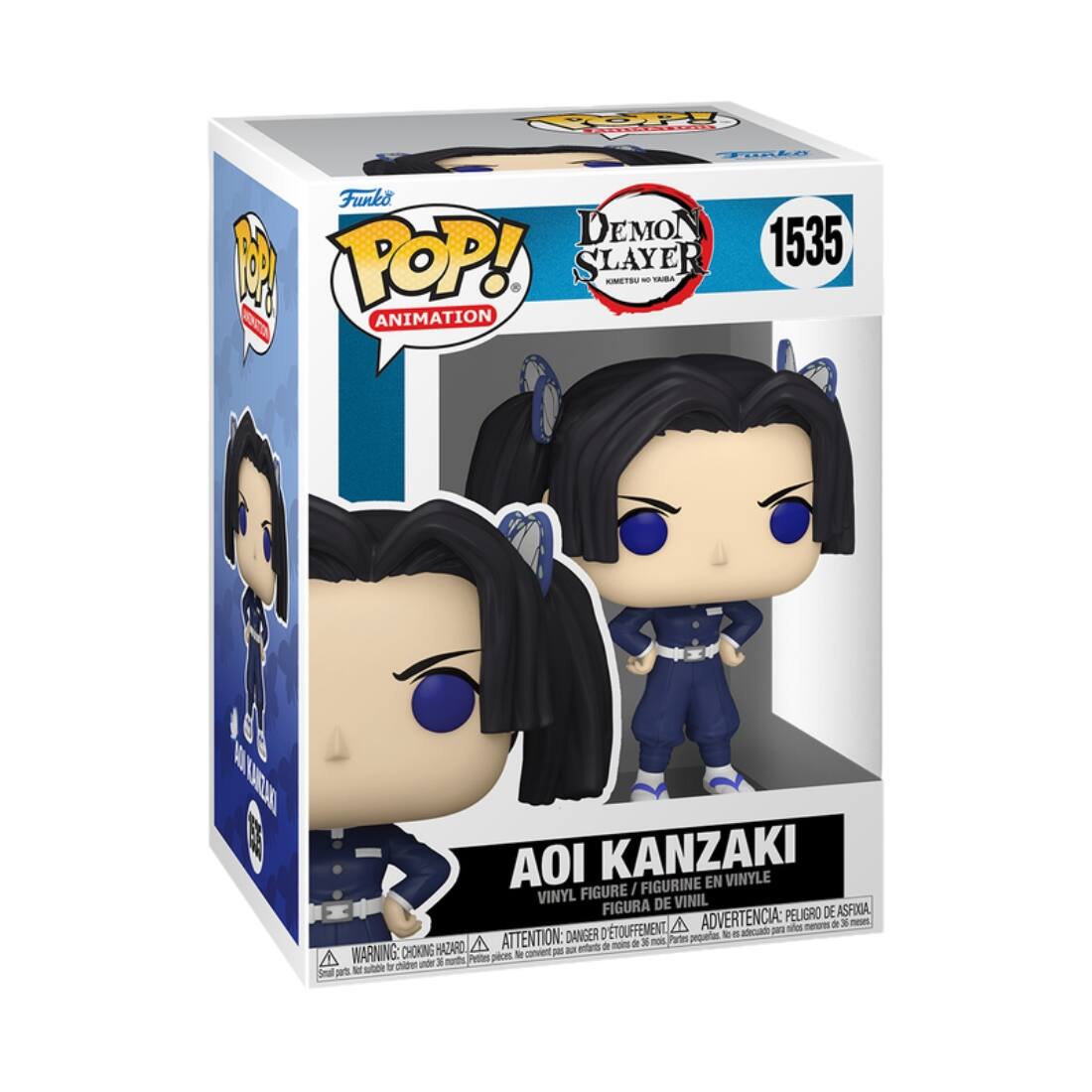 POP! Funko DEMON SLAYER 1535
ANIMATION
AOI KANZAKI
VINYL FIGURE / FIGURINE VINYL DE VINIL FIGURA
PELIGRO DE ASFOA D'ETOUFFEMENT, A ADVERTENCIA: CHOKING HAZARD ATTENTION: WARNING: