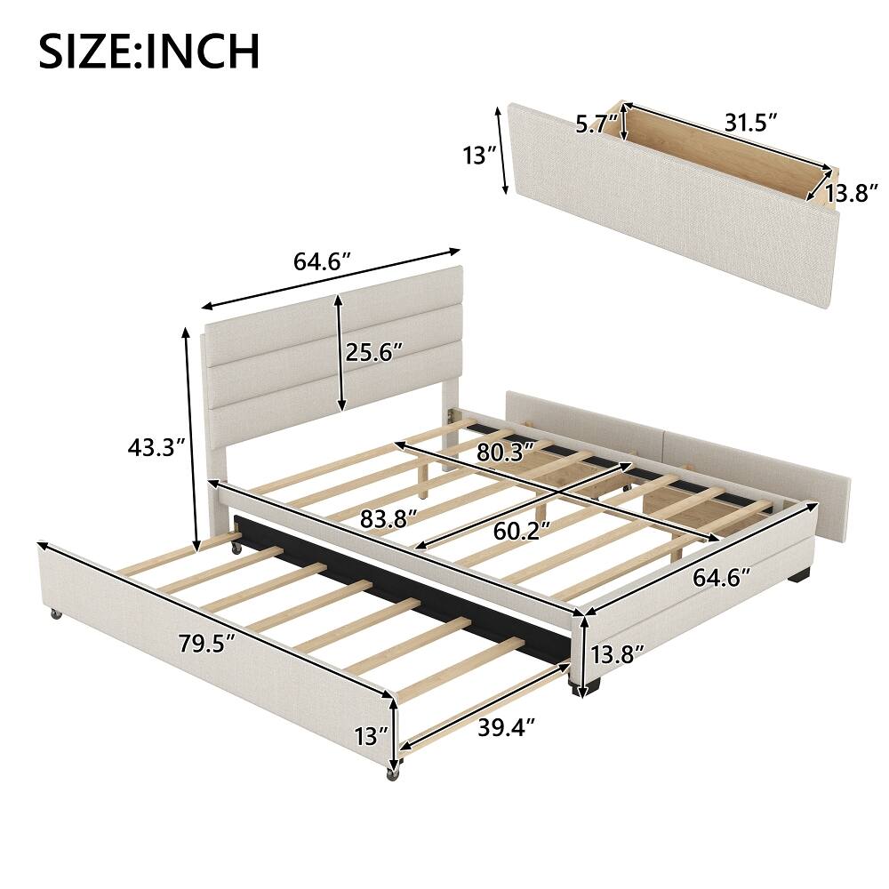 SIZE: INCH

- 13"
- 5.7"
- 31.5"
- 13.8"
- 64.6"
- 25.6"
- 43.3"
- 80.3"
- 83.8"
- 60.2"
- 64.6"
- 79.5"
- 13.8"
- 13"
- 39.4"
