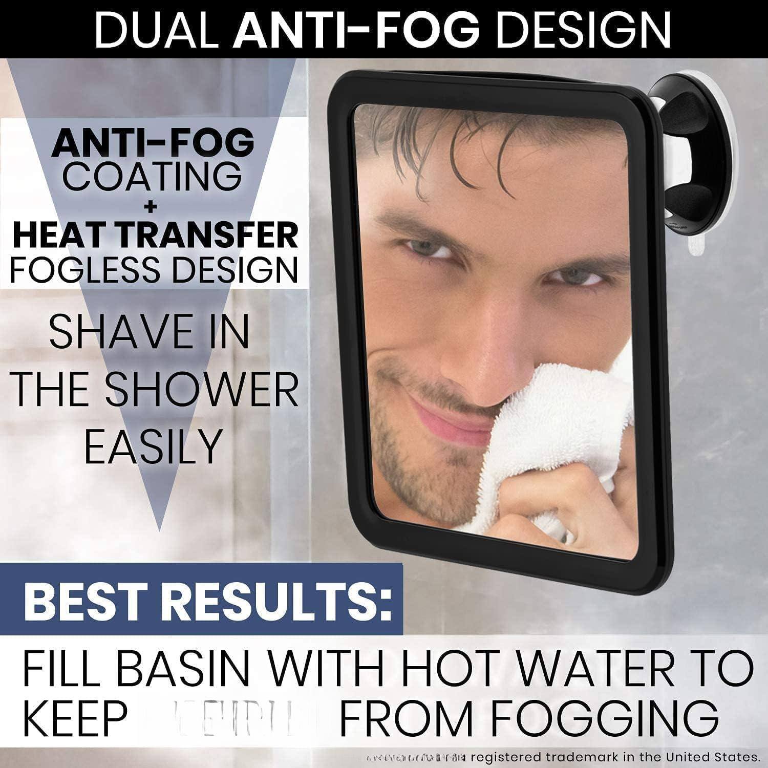 DUAL ANTI-FOG DESIGN

ANTI-FOG COATING + HEAT TRANSFER FOGLESS DESIGN

SHAVE IN THE SHOWER EASILY

BEST RESULTS: FILL BASIN WITH HOT WATER TO KEEP CEPI FROM FOGGING

CEPI is a registered trademark in the United States.