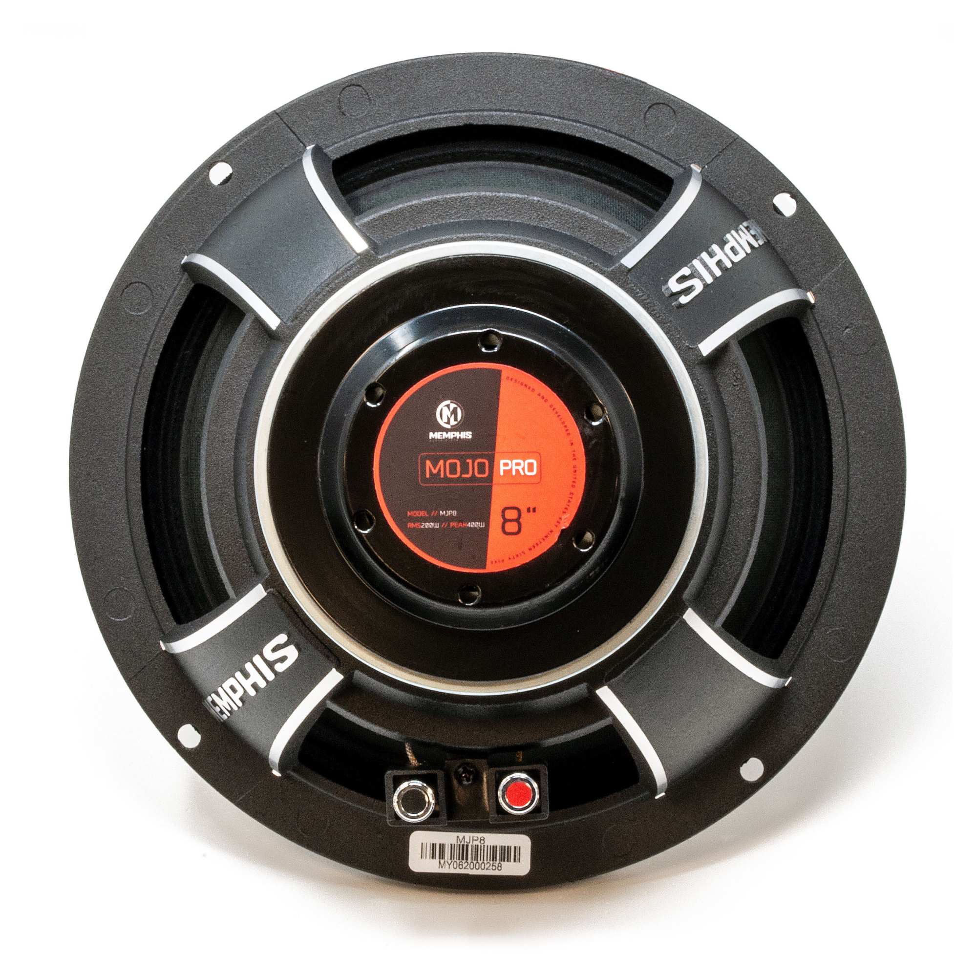 MEMPHIS  
MOJO PRO  
8"  
MODEL: MY08PRO  
RMS: 150W  
PEAK: 300W  
FREQUENCY RESPONSE: 40Hz - 4kHz  

MEMPHIS  
MOJO PRO  
8"  
MODEL: MY08PRO  
RMS: 150W  
PEAK: 300W  
FREQUENCY RESPONSE: 40Hz - 4kHz  

MEMPHIS  
MOJO PRO  
8"  
MODEL: MY08PRO  
RMS: 150W  
PEAK: 300W  
FREQUENCY RESPONSE: 40Hz - 4kHz  

MEMPHIS  
MOJO PRO  
8"  
MODEL: MY08PRO  
RMS: 150W  
PEAK: 300W  
FREQUENCY RESPONSE: 40Hz - 4kHz  

MEMPHIS  
MOJO PRO  
8"  
MODEL: MY08PRO  
RMS: 150W  
PEAK: 300W  
FREQUENCY RESPONSE: 40Hz - 4kHz  

MEMPHIS  
MOJO