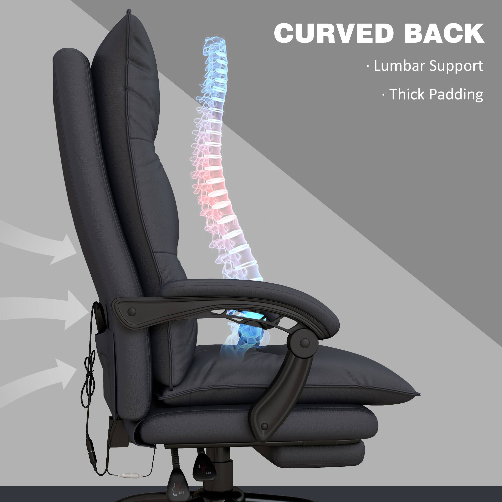 CURVED BACK
Lumbar Support
Thick Padding