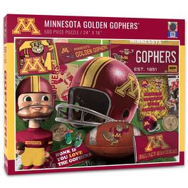 YouTheFan - Minnesota Golden Gophers 500-Piece Retro Series Puzzle - Multicolor