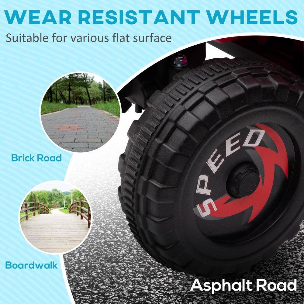 WEAR RESISTANT WHEELS  
Suitable for various flat surfaces  

- Brick Road  
- Boardwalk  
- Asphalt Road