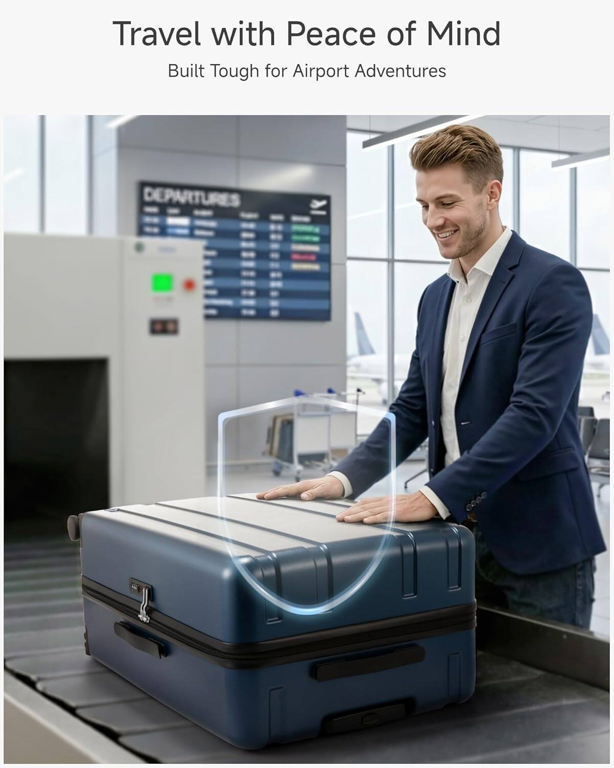 Travel with Peace of Mind  
Built Tough for Airport Adventures