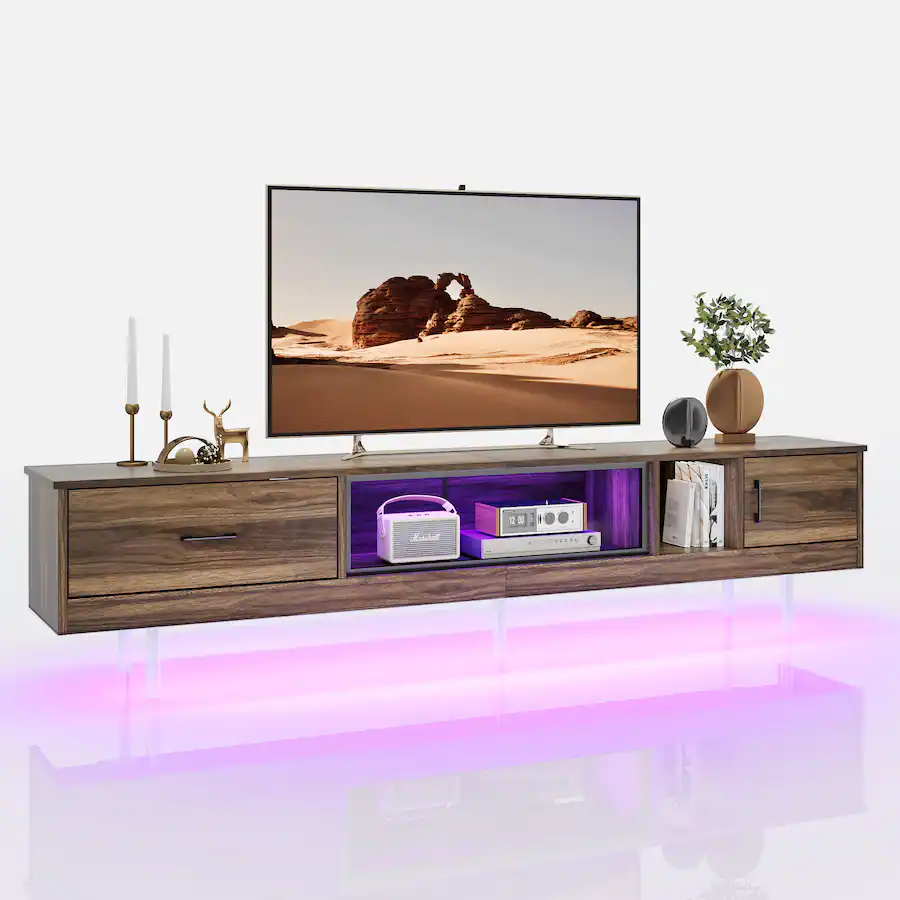 Bestier 80 inch LED Entertainment Center for TVs Up to 85
