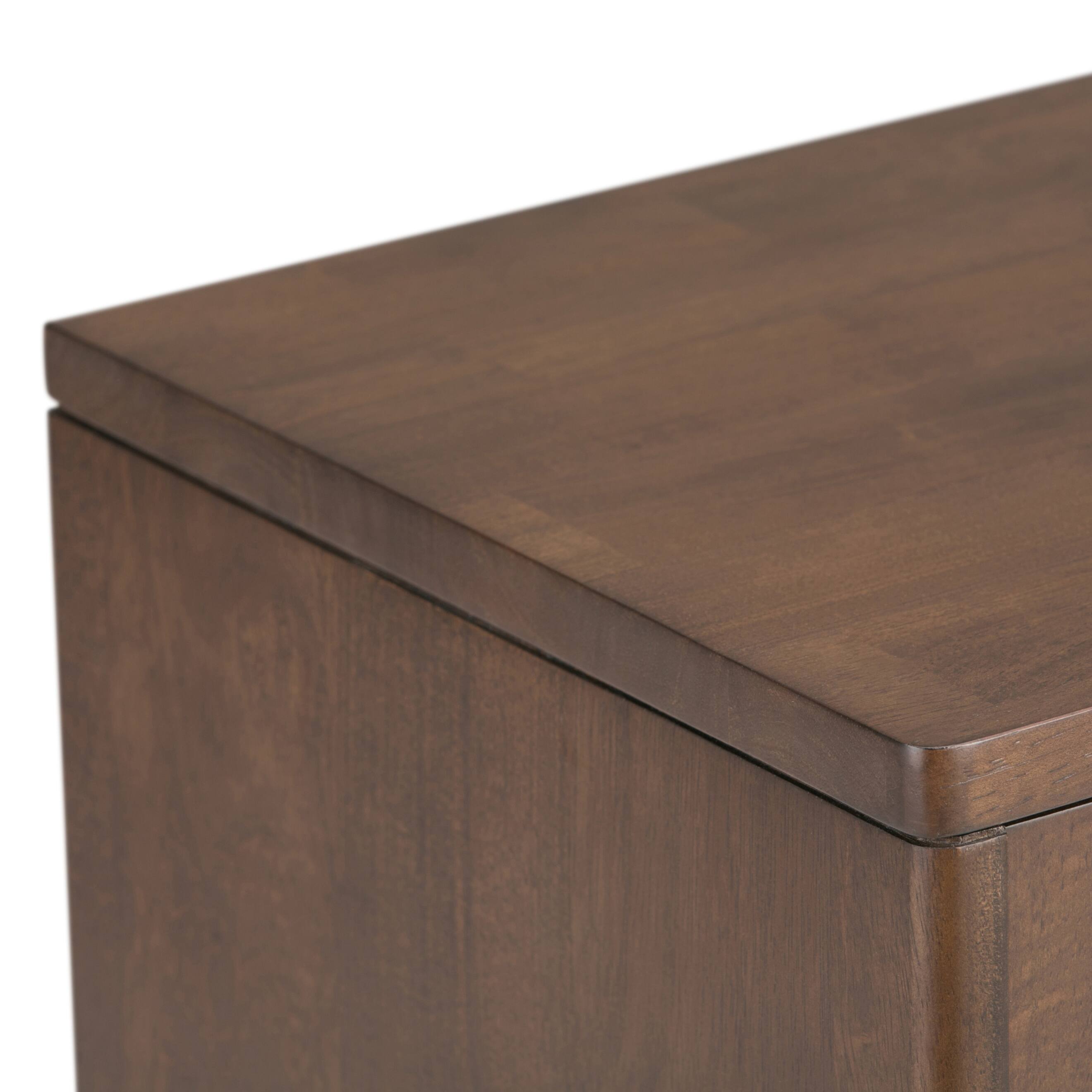 Alt View 4. Simpli Home - Harper Solid Wood 30 inch Storage Cabinet in Walnut Brown (Set of 2) - Walnut Brown.