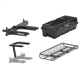 Yakima - EXO SwingBase, GearLocker Box, TopShelf Rack and GearWarrior Basket Mount - Black
