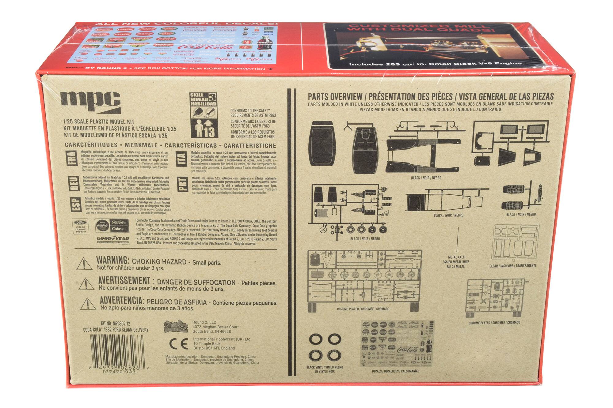 ALL NEW CUSTOMIZED MILL WITH QUAL QUADS! ROUN BUTTOM MORE Inatides 8S Small 81aas V.8 EasIne SKILL NIVEAU 3 mpc HABILIDAD CONFORMS SAFETY REQUIREMENTS 1/25 SCALE PLASTIC MODEL KIT CONFORMI XGENCES SECURIT ASTM MAQUETTE PLASTIQUE L'CHELLEDE 1/25 CONFORME REDUISITOS KIT MODELISMO PLSTICO ESCALA 1/25 SEGURIDAD CARACTRITIQUES MERKMALE CARACTERSTICAS Mequelle atTON - cermsevers completaments - atag Comprond drunes nno - -o Inensferables  nt Sporte as a PARTS OVERVIEW PRSENTATION DES PICES VISTA GENERAL DE LAS PIEZAS PARTS MOLDED WHITE UNLESS OTHERWISE INDICATED PIECES SONT MOULUES BLANC SAUF INDICATION CONTRAIRE PIEZAS MODELADAS BLANCO MENDS INDIQUE CONTRARIO Atartsta Mtoriatad Cstetes detaliereon Indensans ningraner Mostaes So