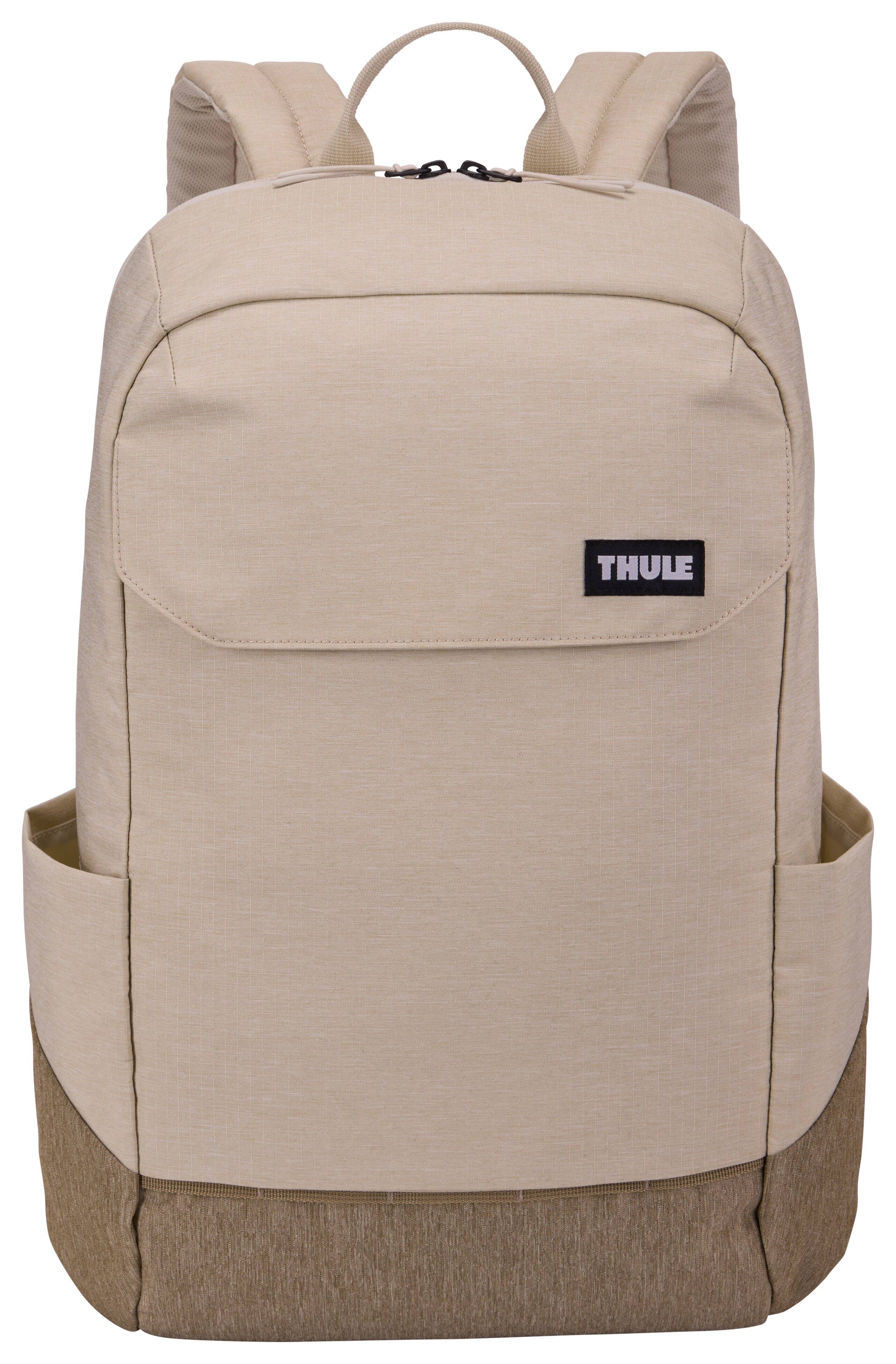 Front. Thule - Lithos Backpack 20L - PELICAN GRAY/FADED KHAKI.