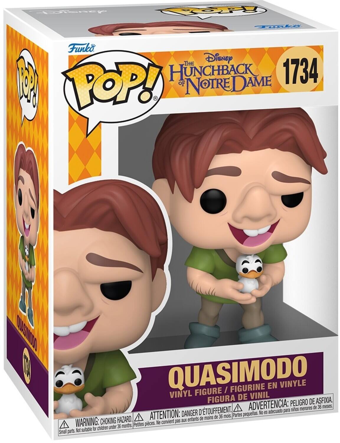 Disney THE HUNCHBACK OF NOTRE DAME 1734 POP! QUASIMODO VINYL FIGURE / FIGURINE EN VINYLE FIGURA DE VINIL

WARNING: CHOKING HAZARD - Small parts. Not suitable for children under 36 months.