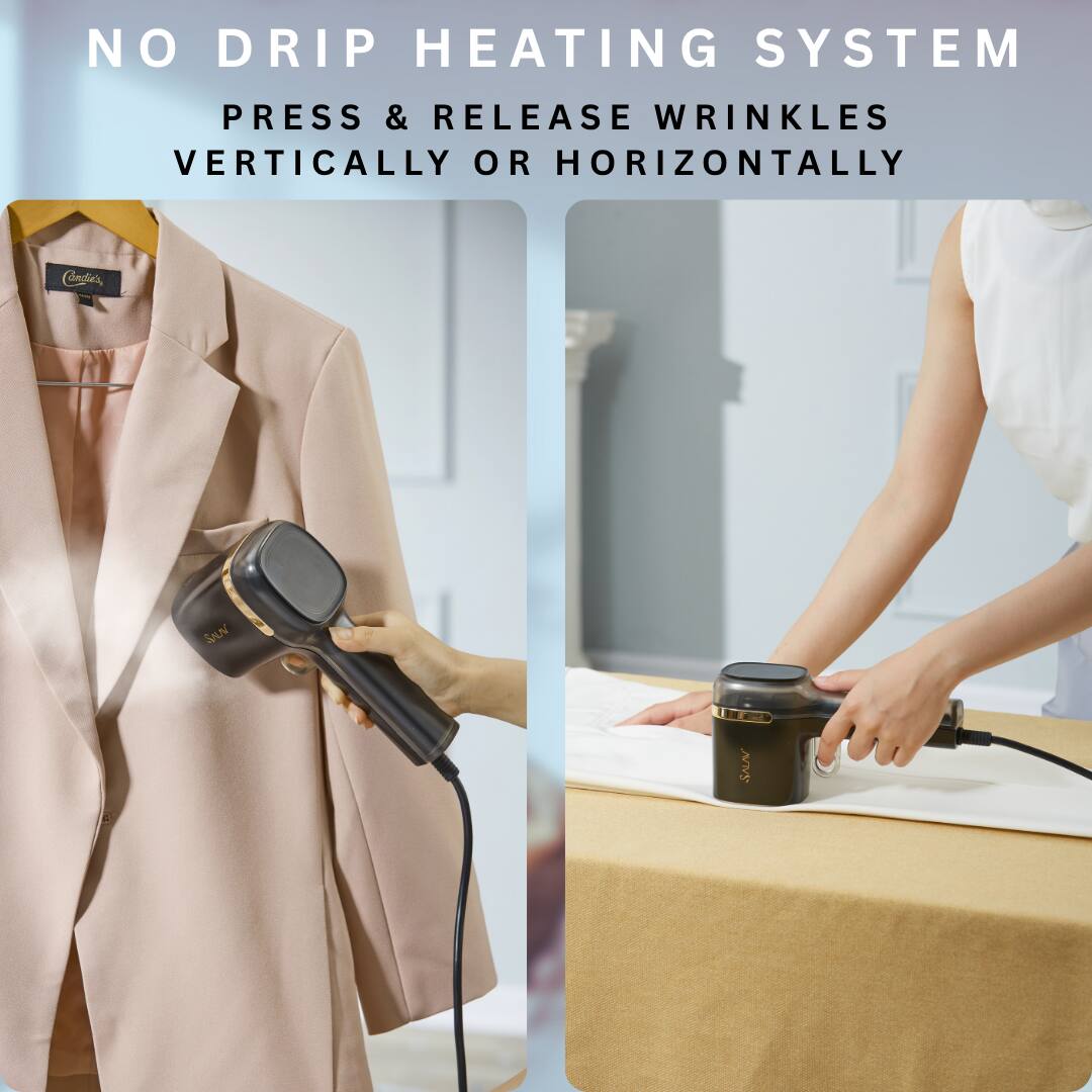 NO DRIP HEATING SYSTEM  
PRESS & RELEASE WRINKLES VERTICALLY OR HORIZONTALLY