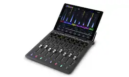 Avid - Control Surface with 8 Motorized Faders, EUCON Protocol, OLED Displays, iPad/Android Integration - Black