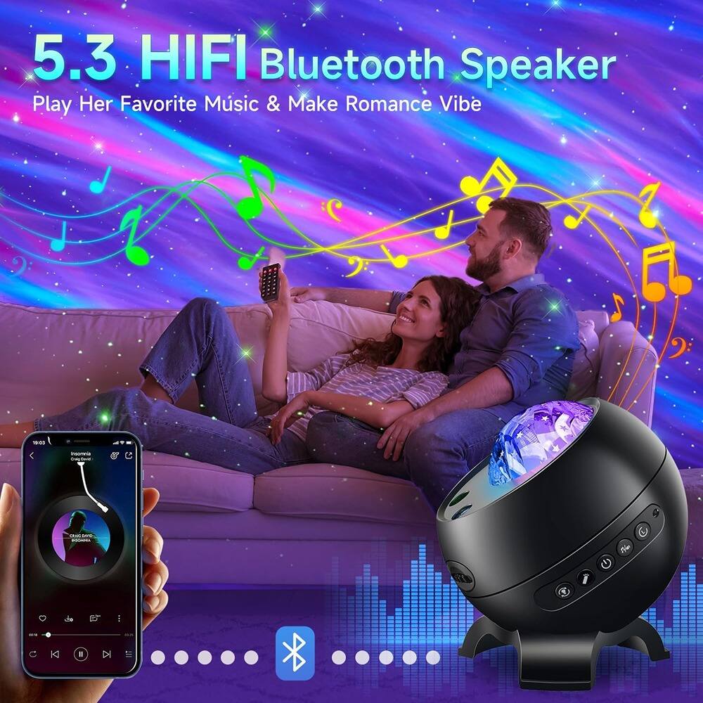5.3 HIFI Bluetooth Speaker  
Play Her Favorite Music & Make Romance Vibe