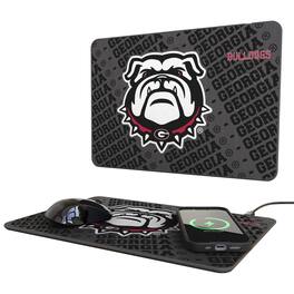Keyscaper - Georgia Bulldogs Mascot Wireless Charger and Mouse Pad - Multicolor