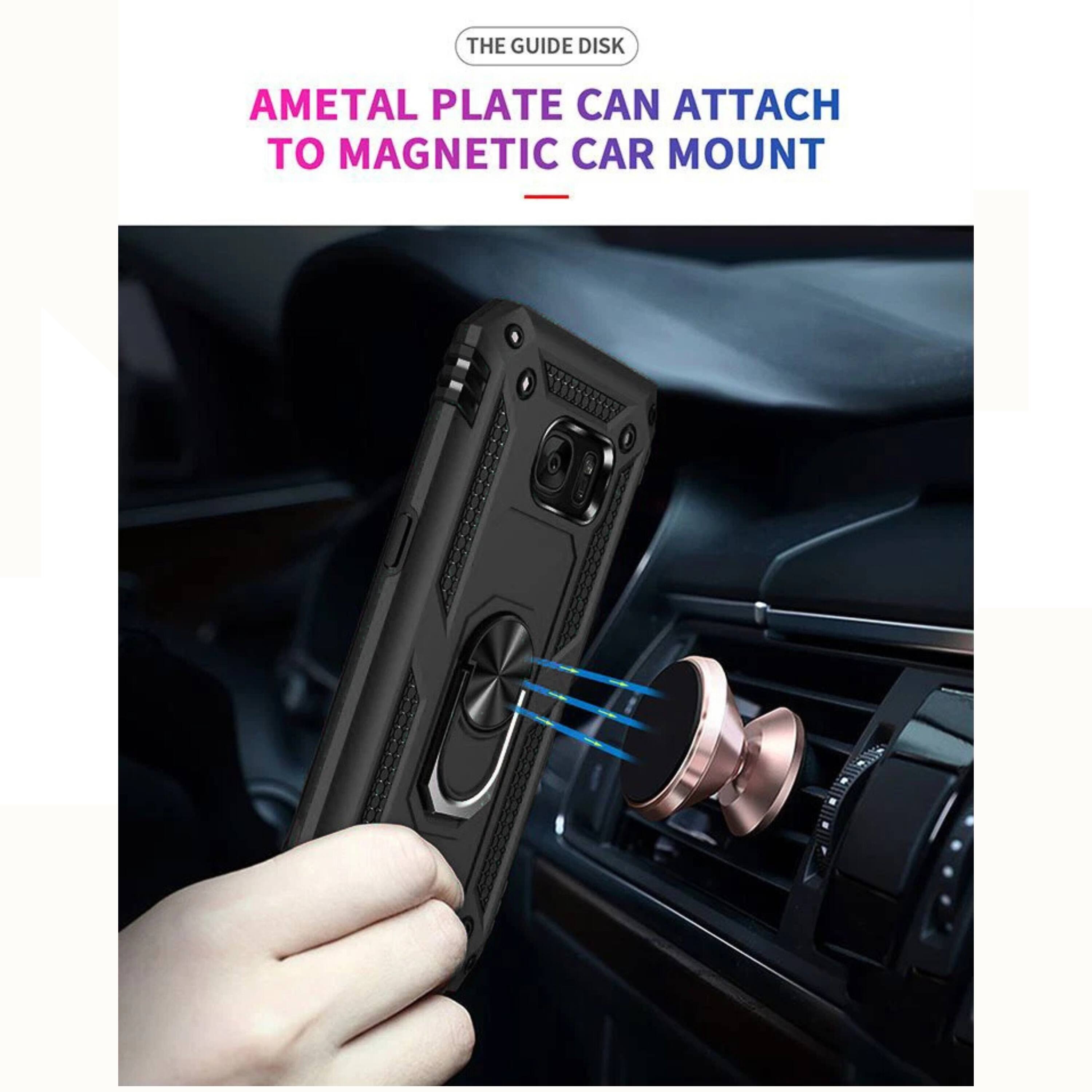 The guide disk AMetal plate can attach to magnetic car mount.