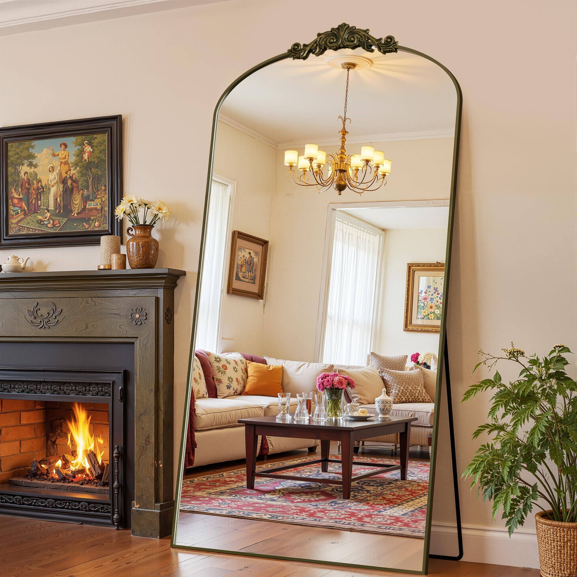 Bronze 82"L x 44"W Retro Style