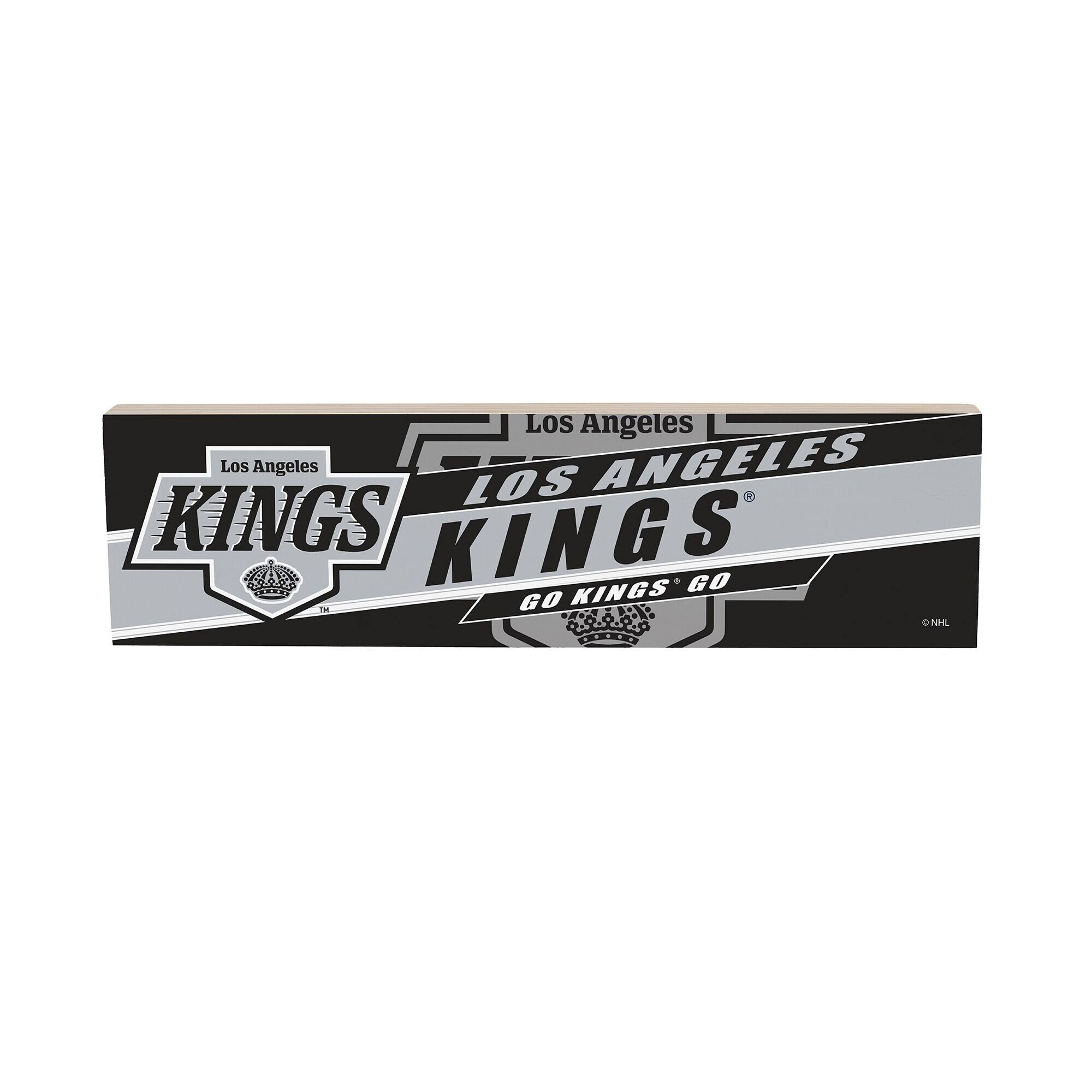 Los Angeles Kings 5" x 18" Shadow Logo Wood Mantle Sign