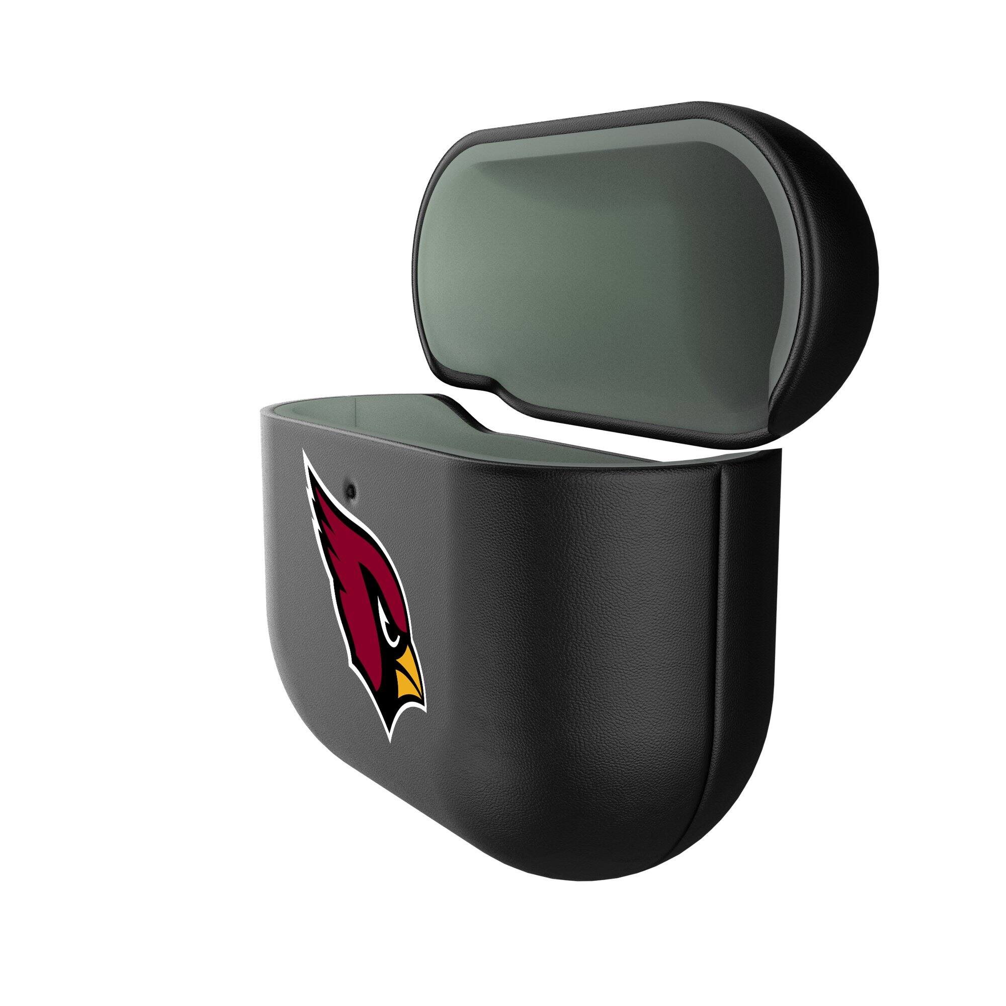 Alt View 1. Keyscaper - Arizona Cardinals Arizona Cardinals Insignia AirPods 4th Generation Case Cover - No Size - Black.