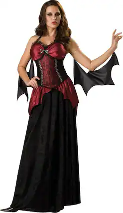Front. InCharacter - Vampira Women's Costume, X-Large - Black.
