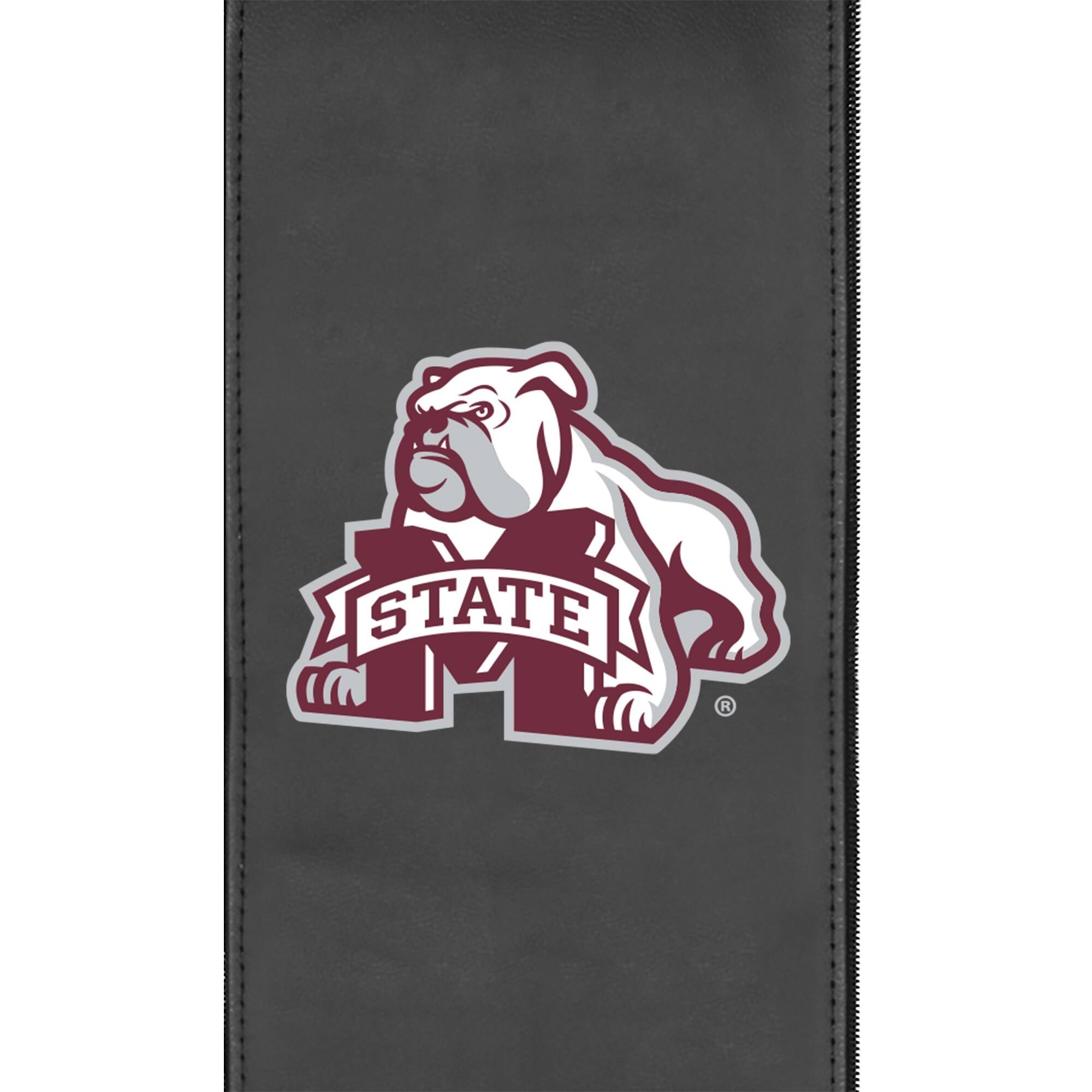Alt View 2. DreamSeat - Black Mississippi State Bulldogs Team Stealth Manual Recliner - Black.