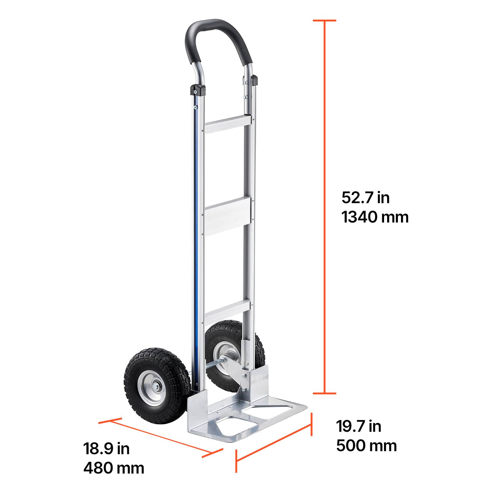52.7 in 1340 mm  
18.9 in 480 mm  
19.7 in 500 mm