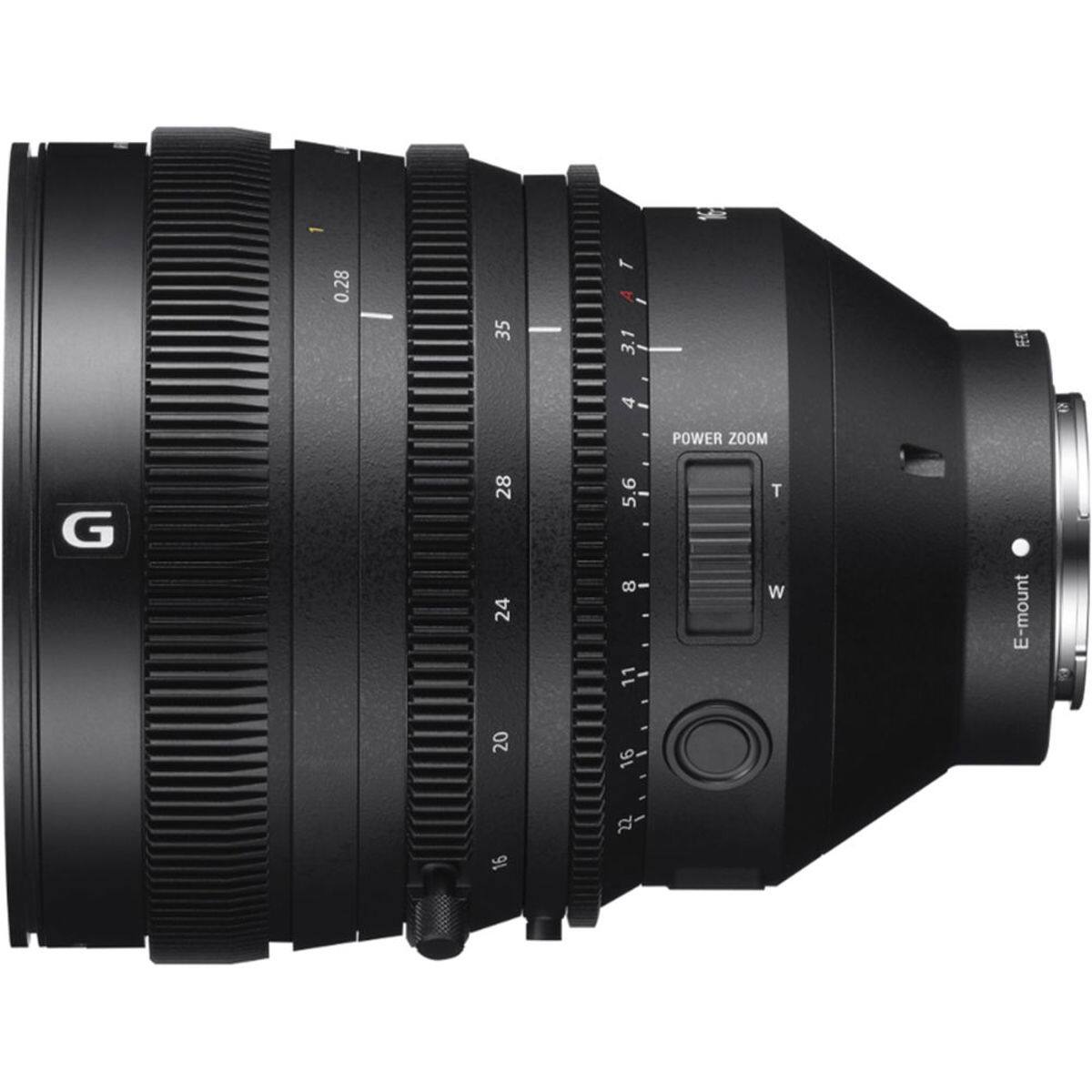 0.28  
35  
3.1 4  
G  
28 24 20 16  
5.6 8 11 16 22  
POWER ZOOM T W  
E-mount